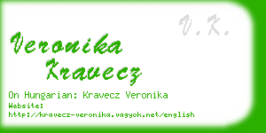 veronika kravecz business card